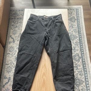 LEVISWomen’s Wide Leg Baggy Black Jeans